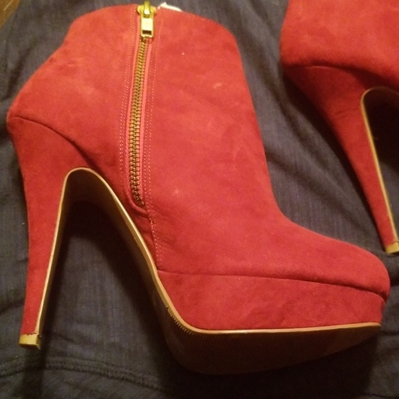 Aldo platform wine color booties - Picture 5 of 7